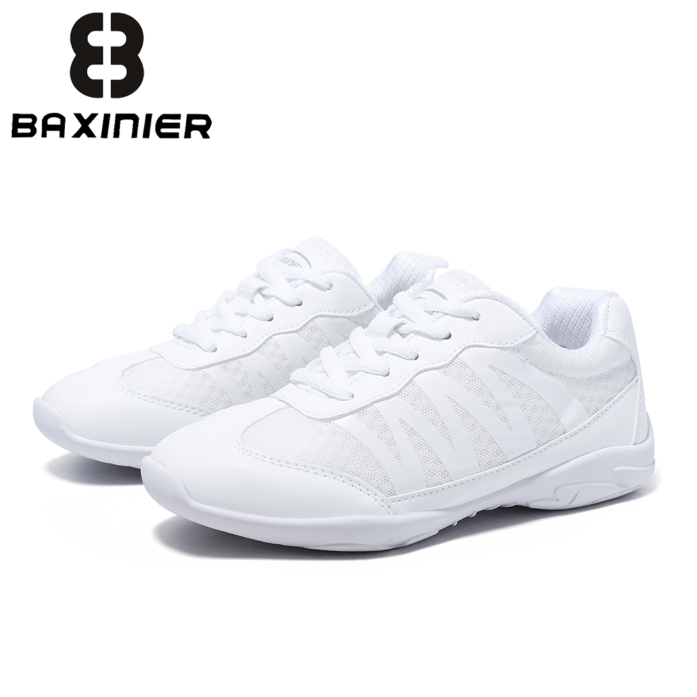 Badminton Grip - أحذية رياضية بيضاء للفتيات من BAXINIER،