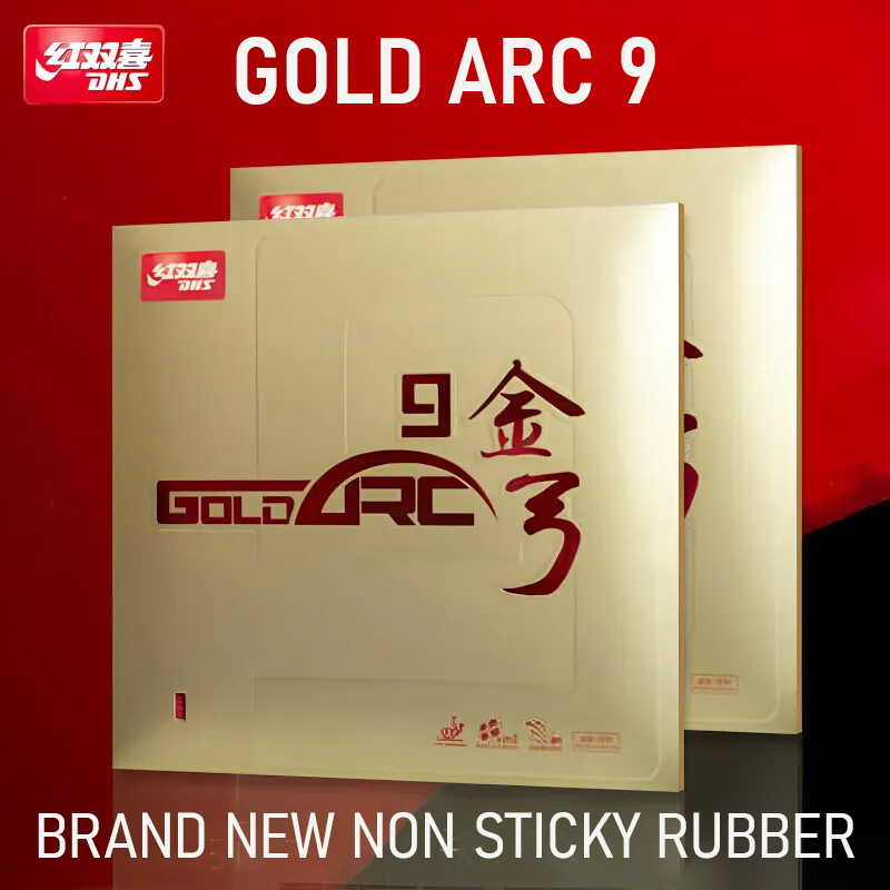 مطاط تنس الطاولة DHS Gold Arc  - مراجعة Badminton Background وسعره